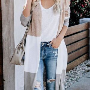 Size M/L long spring cardigan